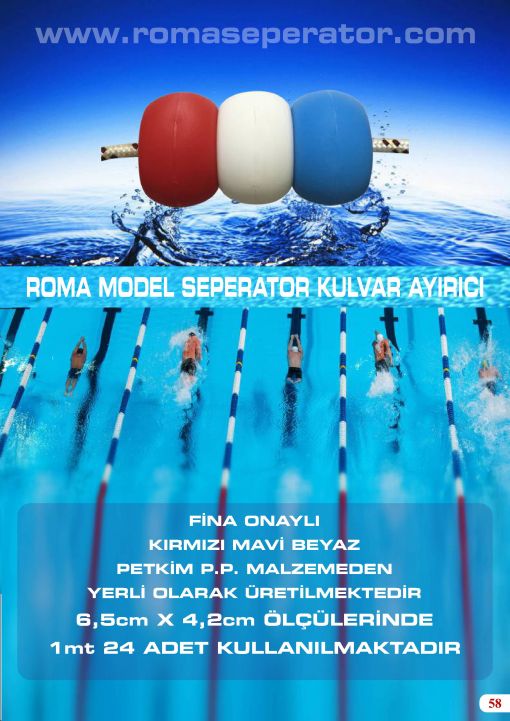  roma olimpik havuz havuz kulvar topu ımalatı